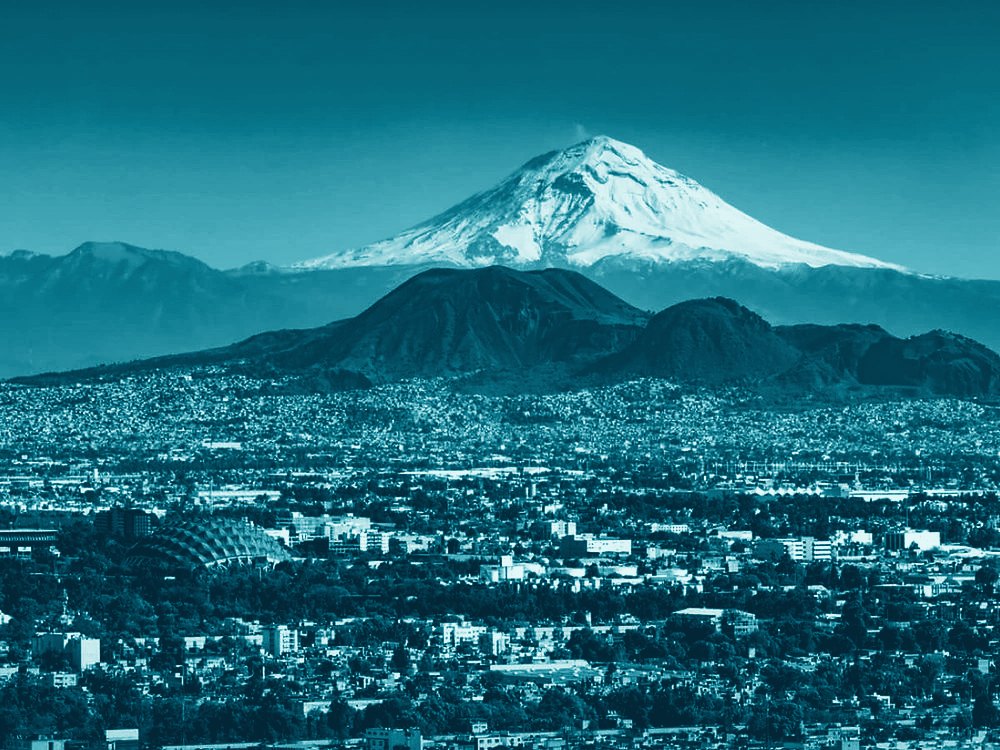 Popocatépetl from Mexico City