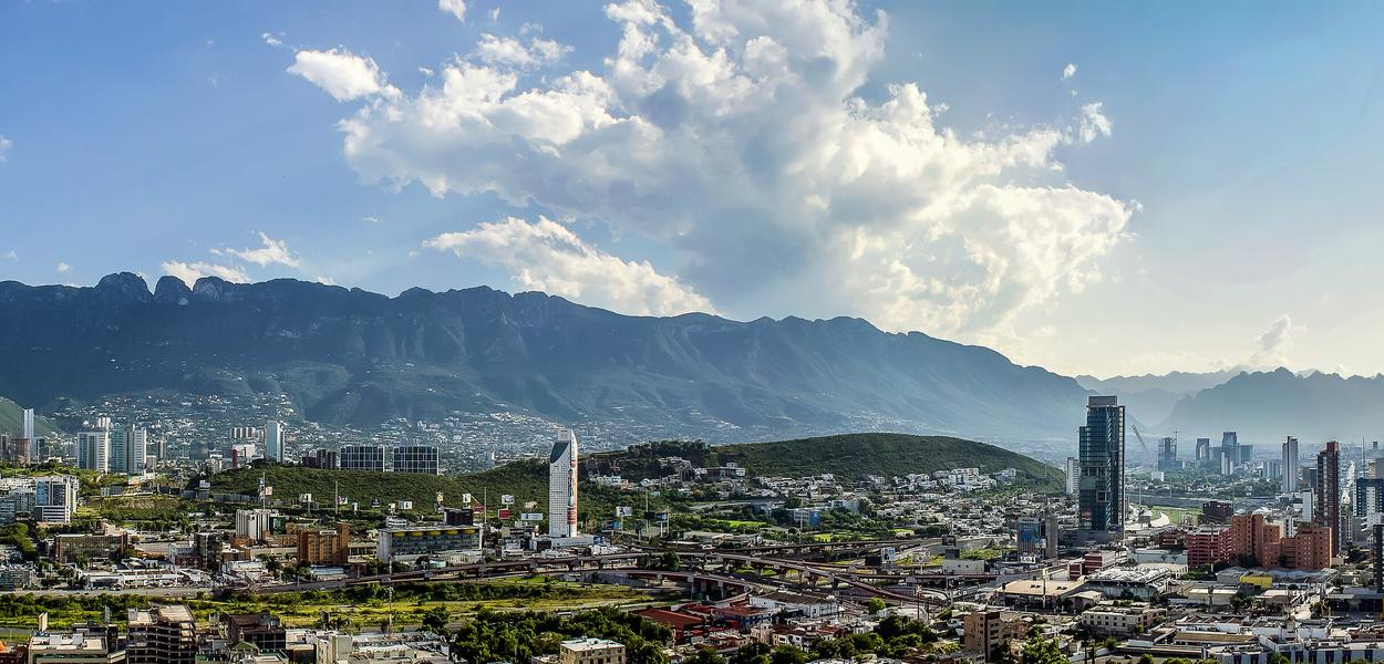 Monterrey, seen against the Sierra Madre